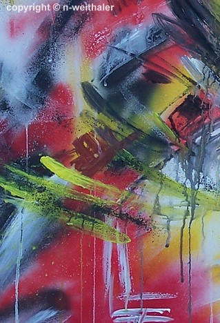 Backward - Dipinto arte astratta